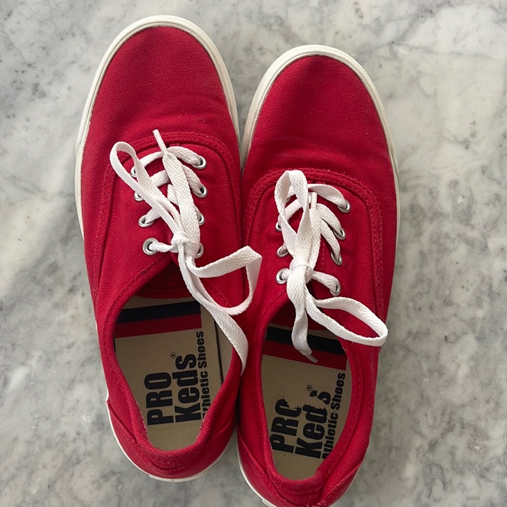 Pro Keds red lace up shoes